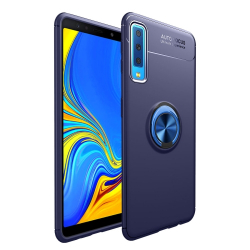 Capa Samsung A7 2018 com Anel de Suporte Azul
