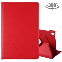Capa Galaxy Tab S5e Couro 360º Rotação Vermelho