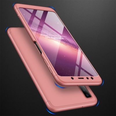 Capa Samsung A7 2018 Cobertura Completa das Bordas - Rosê