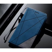 Capa Moto G8 Power - Flip Carteira Azul