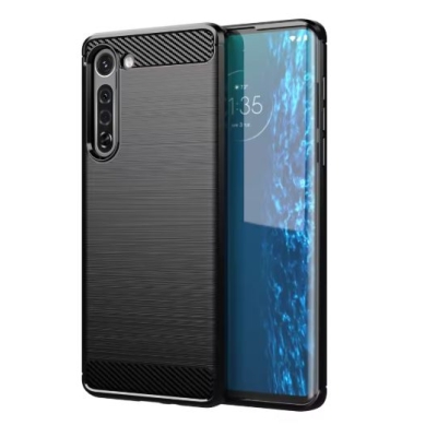 Capa Moto G8 Power - TPU Fibra de Carbono Preto