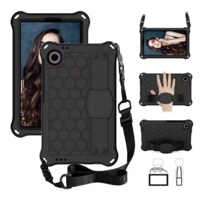 Capa Galaxy Tab A11 - Alça e Suporte Preto