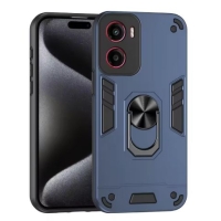 Capa Motorola Moto G06 - Anel de Suporte Azul