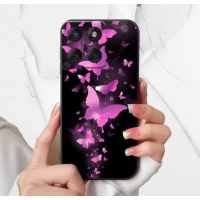 Capinha Motorola Edge 60 Fusion - Borboletas Rosas