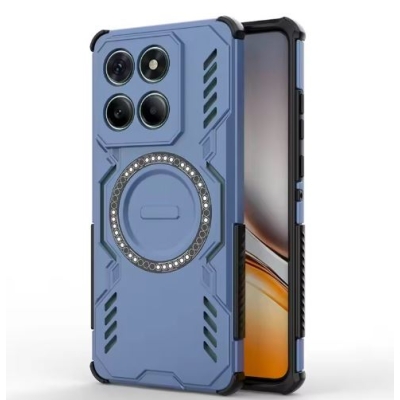 Capa Motorola Edge 60 NEO - Anel Magnético Azul
