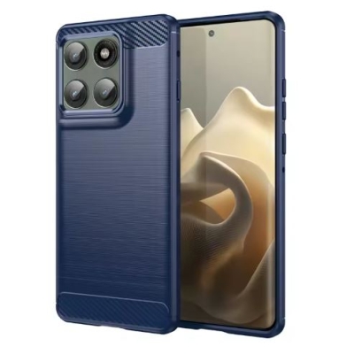 Capa Motorola Edge 60 NEO - TPU Fibra de Carbono Azul