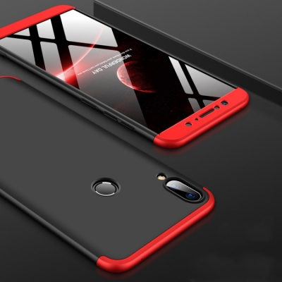Capinha Zenfone Max Pro M1 Cobertura Completa - Vermelho e Preto