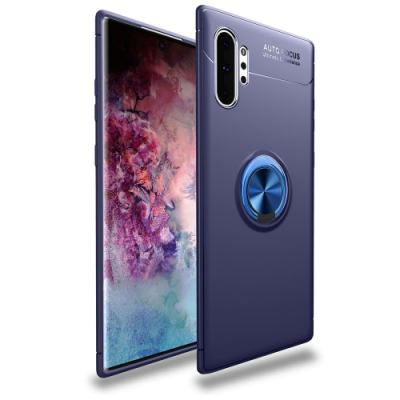 Capinha com Anel de Suporte para Galaxy Note 10+ Plus Azul