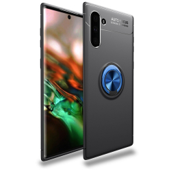 Capa Galaxy Note 10 com Anel de Suporte Preto-Azul
