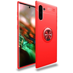 Capa Galaxy Note 10 com Anel de Suporte Vermelho