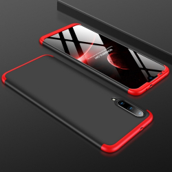 Capa Xiaomi Mi A3 Cobertura Completa das Bordas Preto-Vermelho