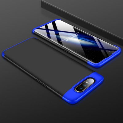 Capinha Samsung A80 Cobertura Completa das Bordas Preto-Azul