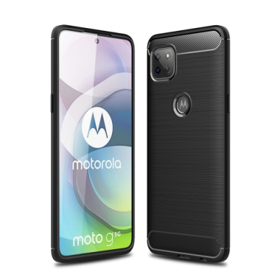 Capinha Motorola Moto G 5G TPU Fibra de Carbono Preto