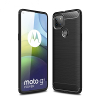 Capa Motorola Moto G9 Power TPU Fibra de Carbono Preto