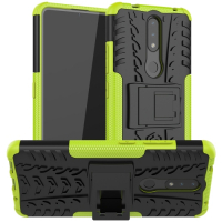 Capa Nokia 2.4 TPU e Plástico com Suporte Verde