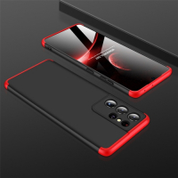 Capa Samsung S21 Ultra em 3 Partes Preto-Vermelho