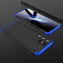 Capa Samsung Galaxy S21 Ultra em 3 Partes Preto-Azul
