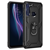 Capinha Celular Motorola One Fusion - Anel de Suporte Preto