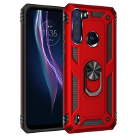 Capinha Celular Motorola One Fusion - Anel de Suporte Vermelho