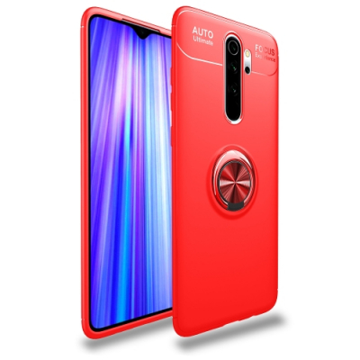 Capa Xiaomi Redmi Note 8 Pro com Anel de Suporte Vermelho