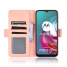 Capa Motorola Moto G20 de Couro Flip Rosa