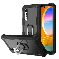 Capa LG Velvet - Anel de Suporte Antichoque Preto