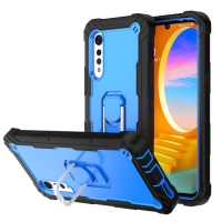 Capa LG Velvet - Anel de Suporte Antichoque Azul