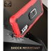 Capa LG Velvet - Anel de Suporte Antichoque Preto-Vermelho