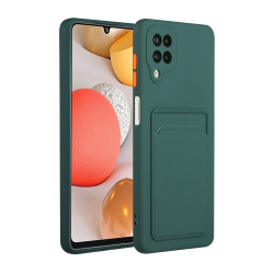 Capinha de Celular Samsung M12 TPU com Porta Cartão Verde