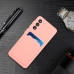 Capinha Samsung S21+ - TPU com Porta Cartão Rosa
