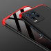 Capinha de Celular Realme 8 Pro em 3 Partes Preto-Vermelho