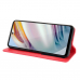 Capinha de Celular Motorola Moto G60 Flip Couro Vermelho