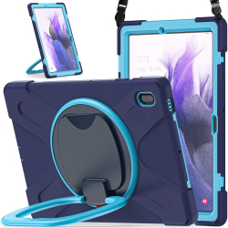 Capa Samsung Tab S7 FE com Suporte Azul