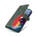 Capa Carteira para Motorola G100 Couro Dual Color Verde