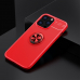 Capinha de Celular iPhone 13 Pro Max com Anel de Suporte Vermelho