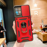Capa Motorola G100 com Protetor de Câmera Vermelho