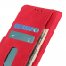 Capinha de Celular Motorola Edge 20 Couro Flip Vermelho