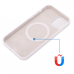 Capa MagSafe iPhone 13 Mini Silicone Branco