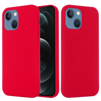 Capinha de Celular MagSafe iPhone 13 Mini Silicone Vermelho