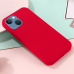Capa MagSafe iPhone 13 Mini Silicone Vermelho
