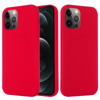 Capa MagSafe iPhone 13 PRO MAX Silicone Vermelho