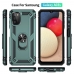 Capa Samsung A03s de Plástico e TPU com Suporte Verde