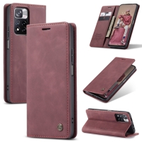 Capinha Celular Redmi Note 11 PRO - Flip Carteira Vinho