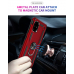 Capa Galaxy A71 com Anel de Suporte Vermelho