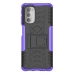 Capa Motorola Moto G51 - TPU e Plástico com Suporte Roxo