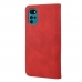 Capa Motorola Moto G22 Carteira Skin Feel Vermelho