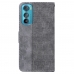 Capa Motorola Edge 30 - Flip Geometrico Cinza