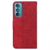 Capa Motorola Edge 30 - Flip Geometrico Vermelho