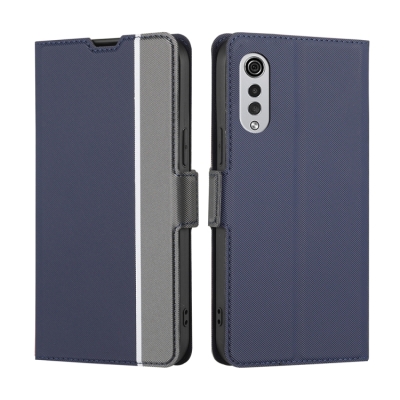 Capa LG Velvet - Flip Carteira Azul