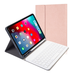 Capa Teclado Bluetooth para iPad Pro 11 2020 Rosa Dourado
